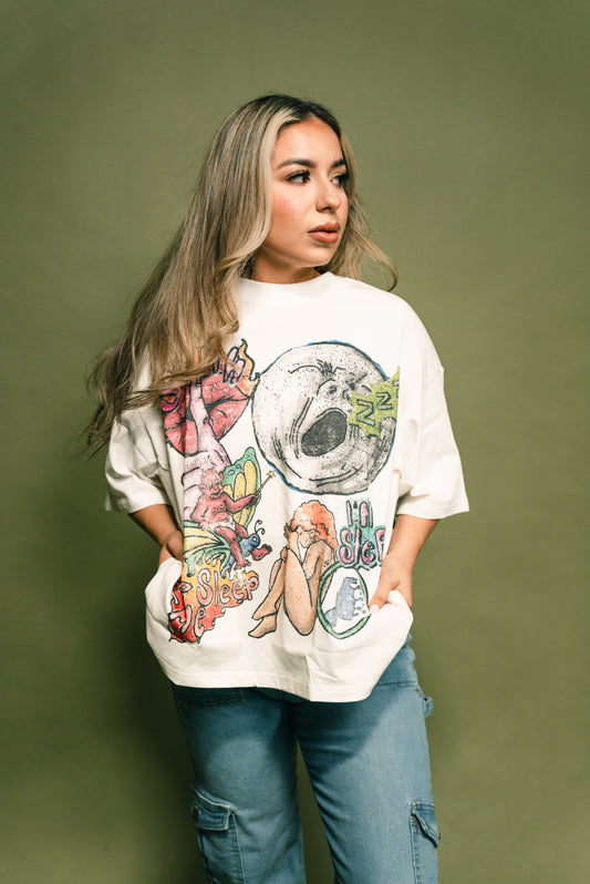 Shhh Im Sleep - Pain OG White Tee