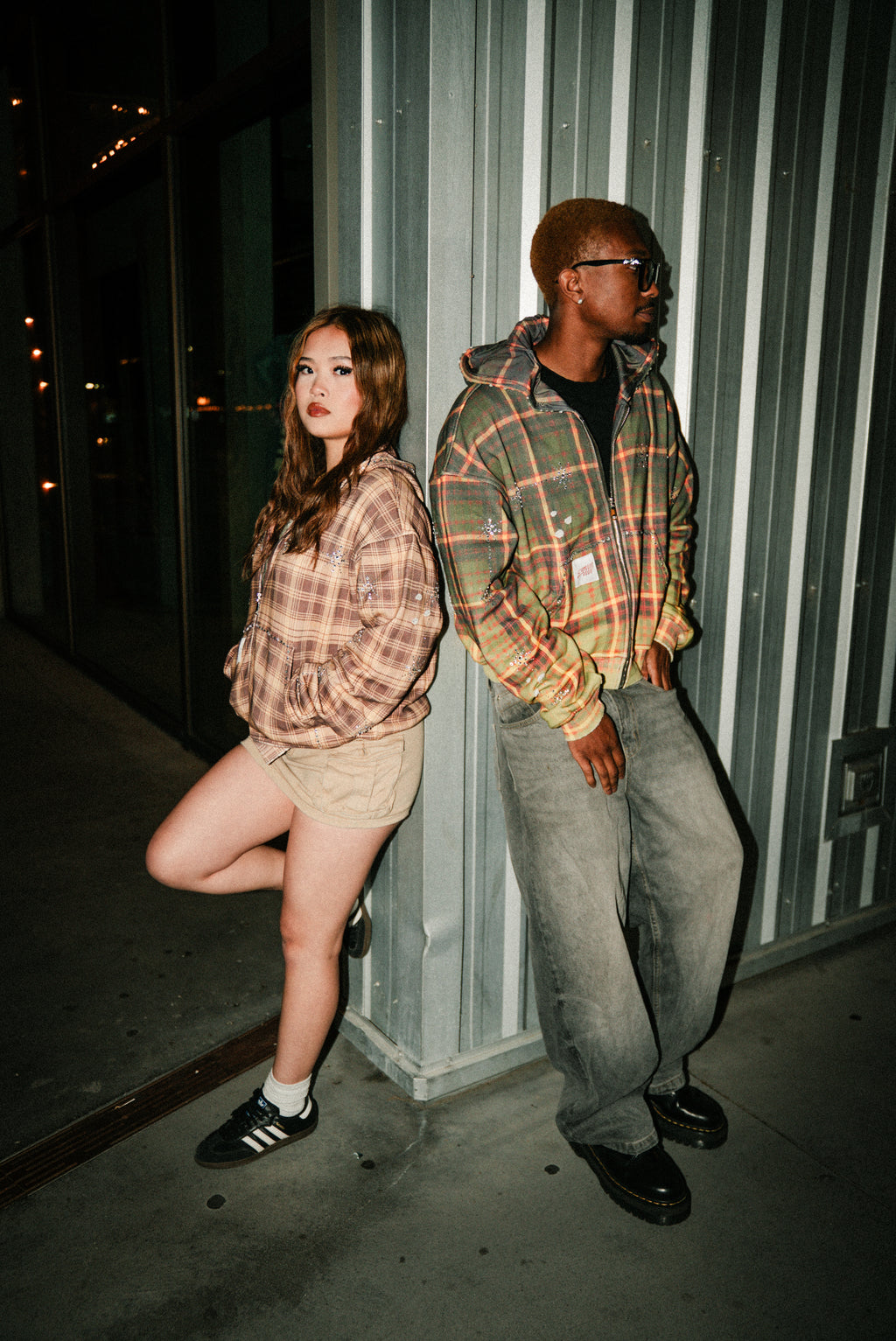 Two-Tone Olive Green Flannel