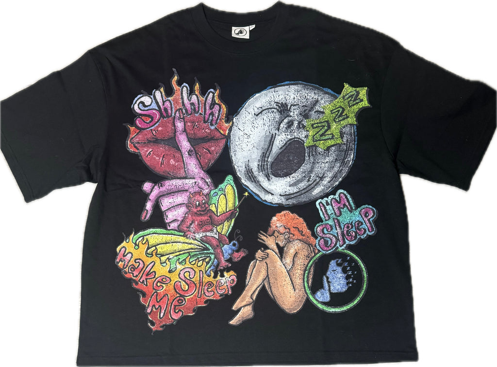 shhh im sleep - PainOG Black Tee