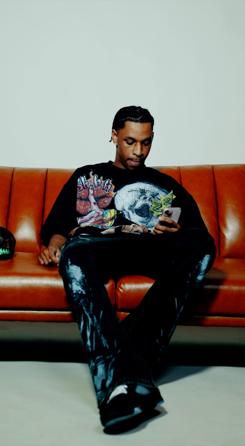 shhh im sleep - PainOG Black Tee