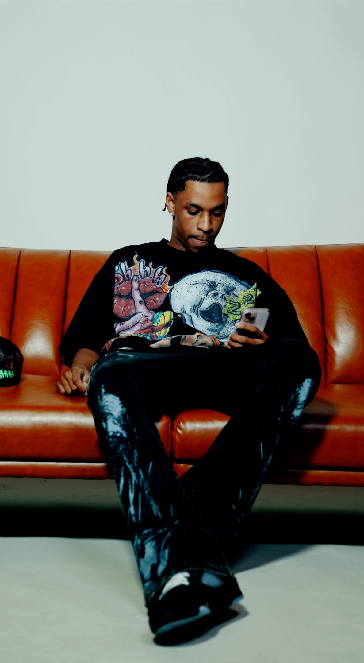 shhh im sleep - PainOG Black Tee